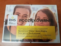Podziękowania dla Burmistrza Miasta i Gminy Prusice od Ruchu Młodzieży Salwatoriańskiej