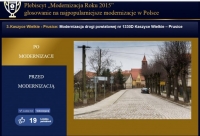 Droga Kaszyce Wielkie - Prusice walczy o tytuł Modernizacja Roku 2015!