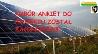 NABÓR ANKIET DO PROJEKTU NA INSTALACJE FOTOWOLTAICZE ZOSTAŁ ZAKOŃCZONY!