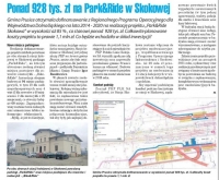 O otrzymaniu dofinansowania na Park&Ride Skokowa w prasie lokalnej